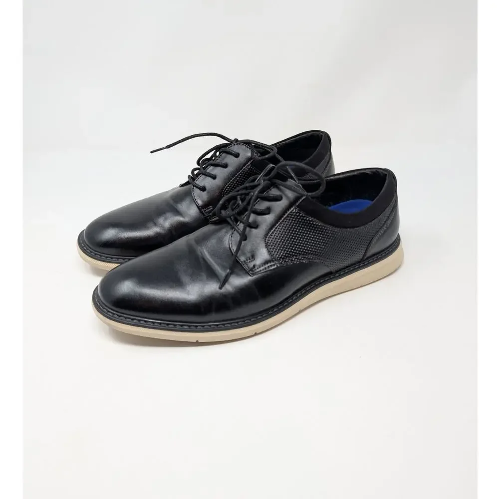Nunn Bush SmartScent Bloom Black Oxford Dress Shoes 8.5M Comfort Sole